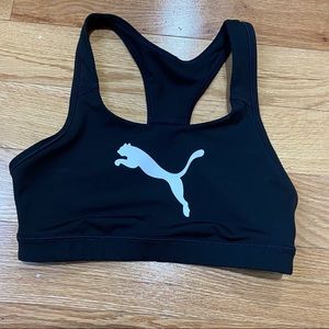 Black puma sports bra